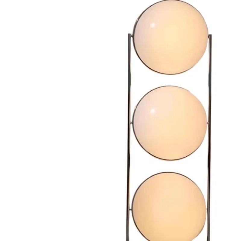 Modern Nordic style golden LED floor lamp with plastic body and warm white color