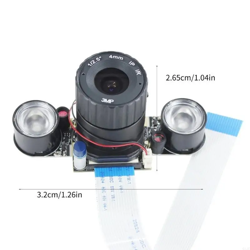 Q1JC 5MP 어안 카메라 2592x1944 65 ° 대각선보기 자동 야간 전환