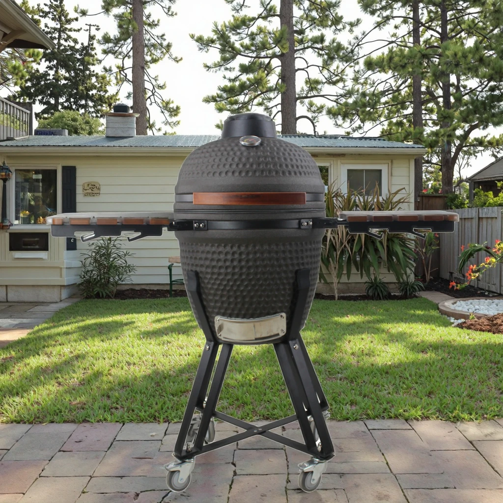 

Garden Supplies Auplex Ceramic Frosted Glaze BBQ Barbecue Joe 18 Inch Charcoal Asador De Carbon Kamado Grill Outdoor