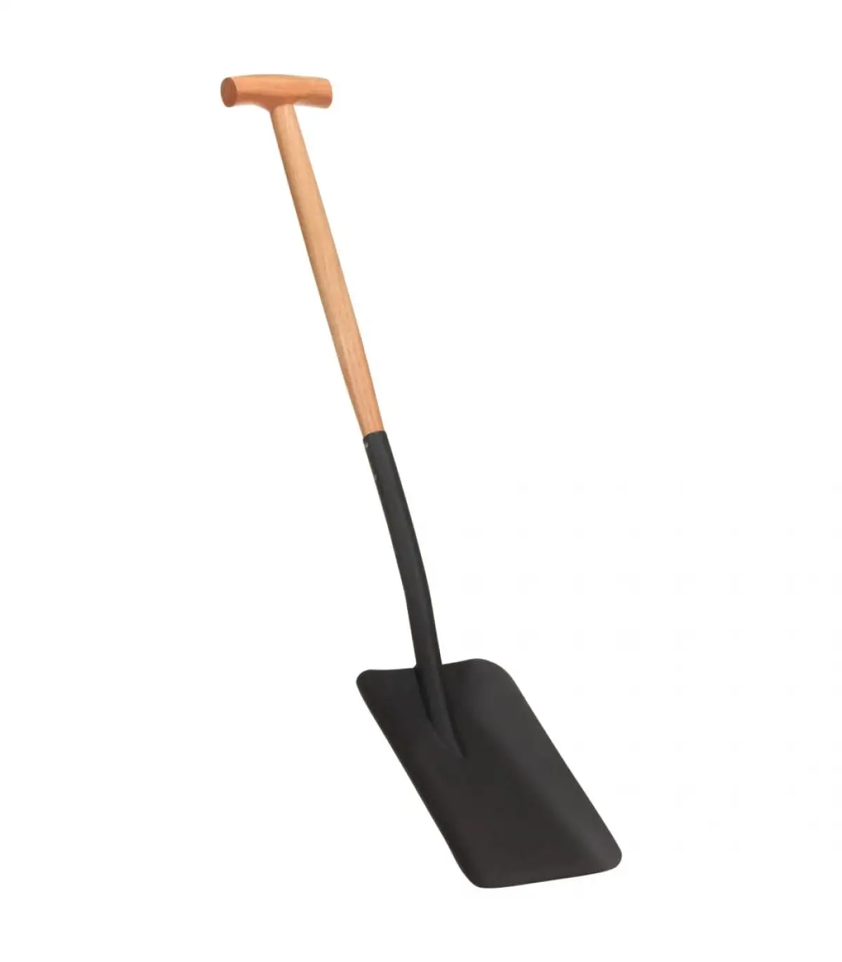 Hardwood steel T grip garden shovel and spikes