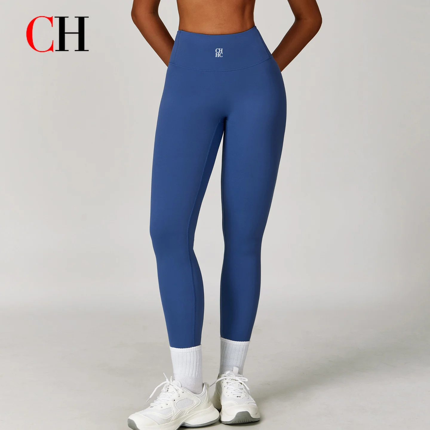 CH Women High Waist Yoga Leggings Tummy Control Workout Pants Slim Fit Fitness Gym Running Sports Tights Activewear