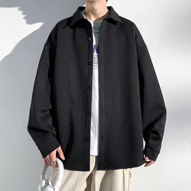 

Мужская повседневная удлиненная куртка в винтажном стиле, однотонная, свободного кроя, для молодежи, осенняя мода