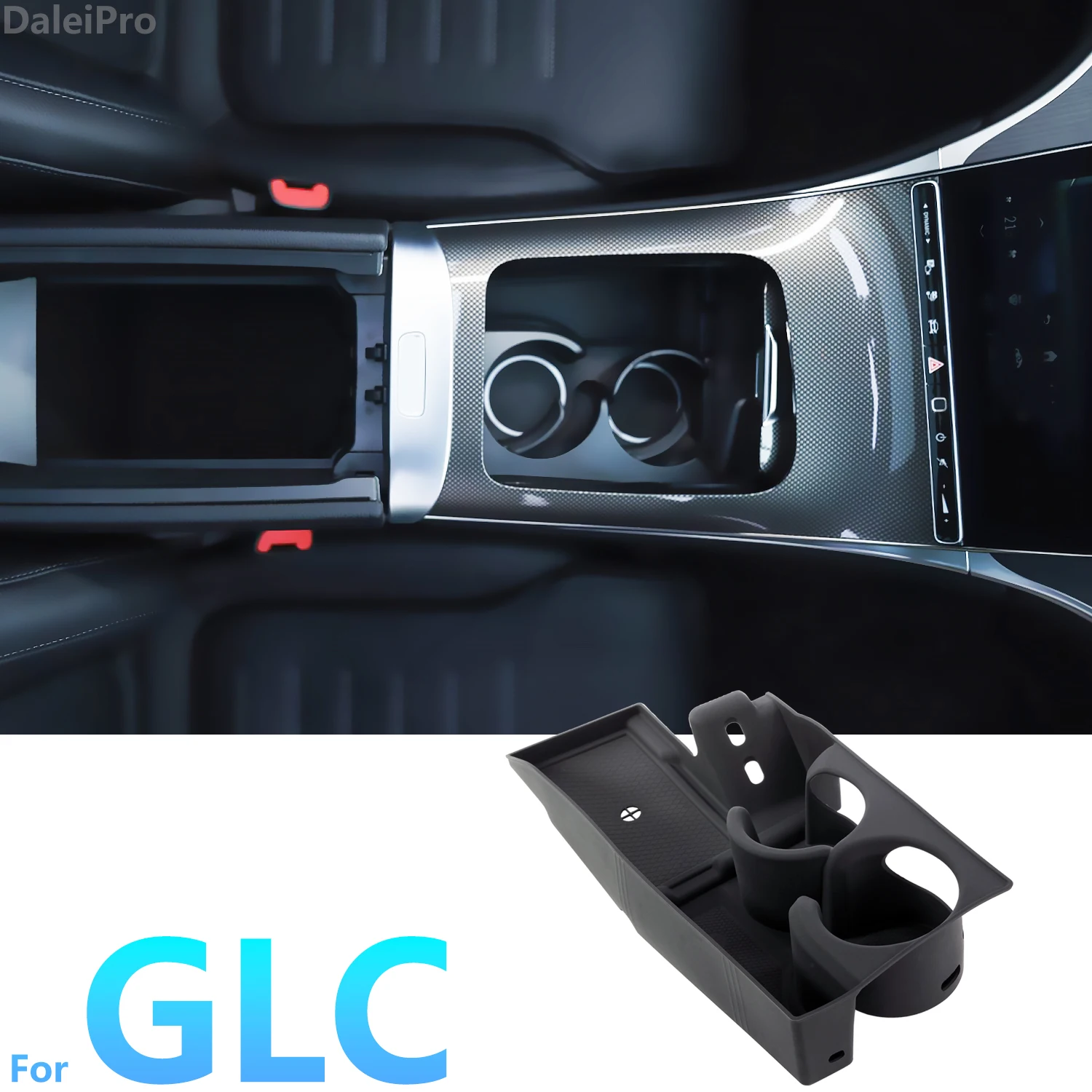Für Mercedes-Benz GLC 2023 2024 2025X254 Armlehne Lagerung Box Silikon Center Konsole Fach Tasse Halter Änderung zubehör – Detail 4
