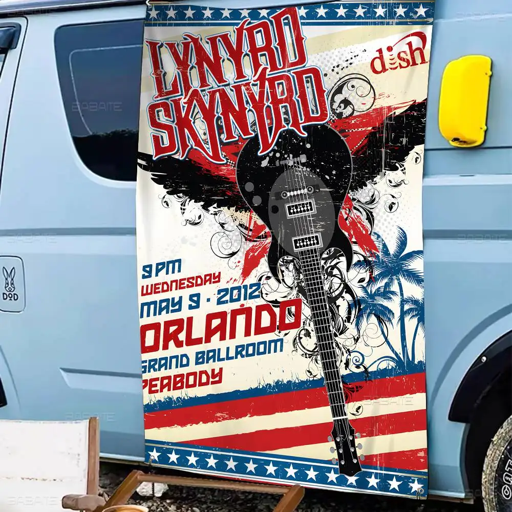 Southern Rock Singer Lynyrd Skynyrd-Band Banner INS Style Outdoor Party Dekoration Atmosphäre Flagge