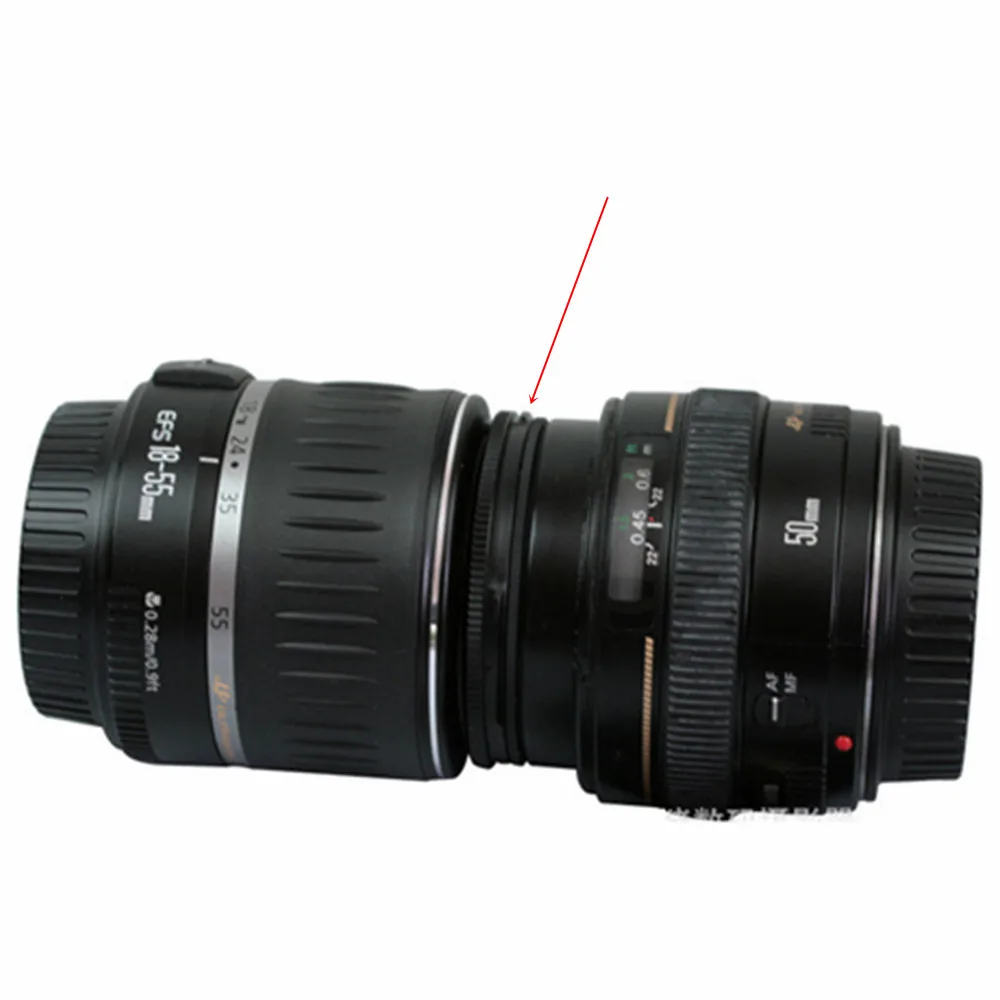 Lens to Lens Macro Coupler Dual Male Reverse Mount Ring 49 52 55 58 62 67 72mm