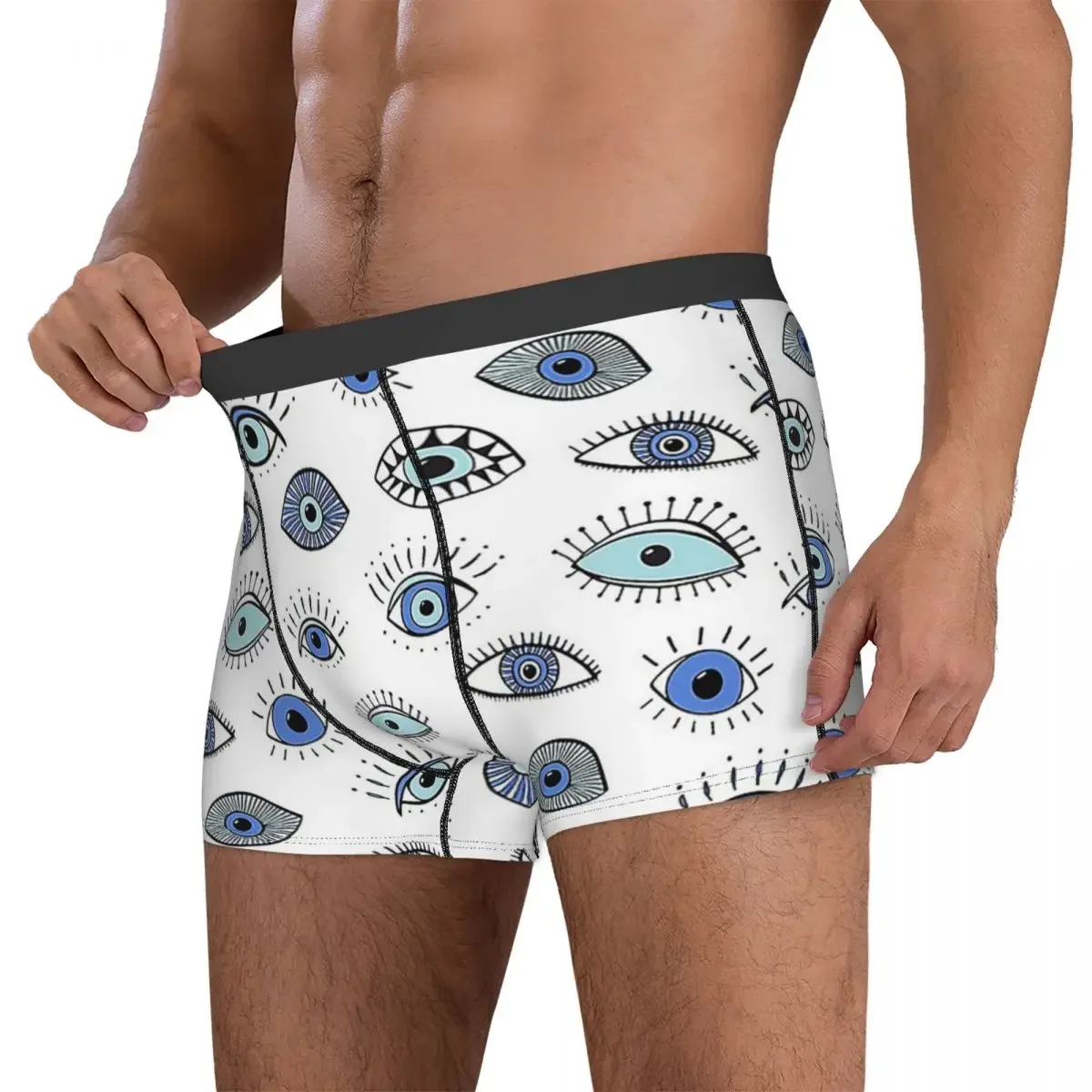 Shorts Boxer Evil Eye para homens, Cueca Boxer, Ventile Underwear, Presente de namorado