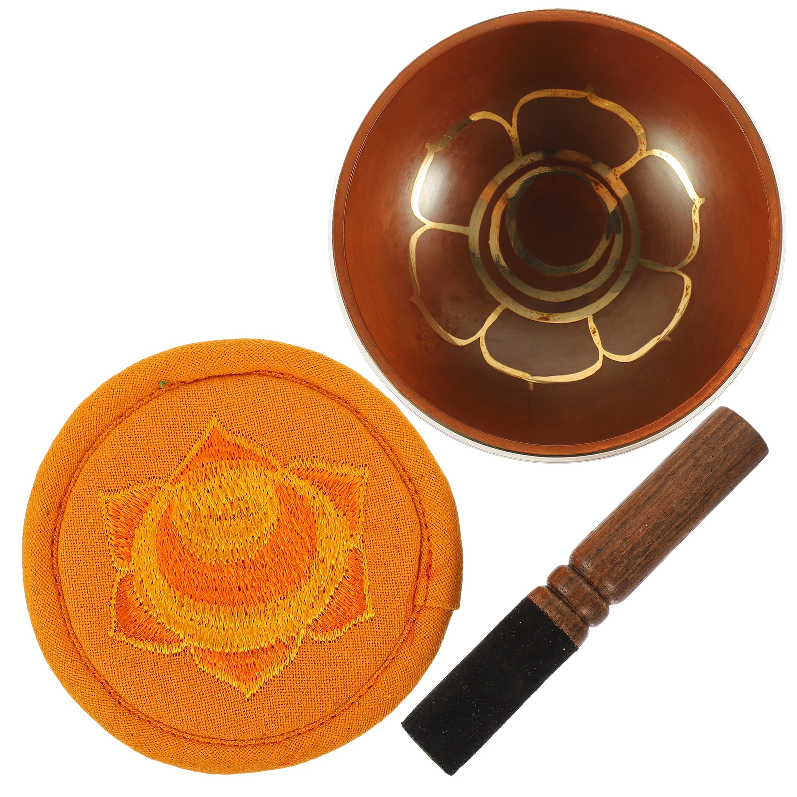 

1 Set Tibetan Singing Bowls Premium Copper Meditation Sound Bowl Set Yoga Mindfulness Decorative Buddhism Accessories Supply