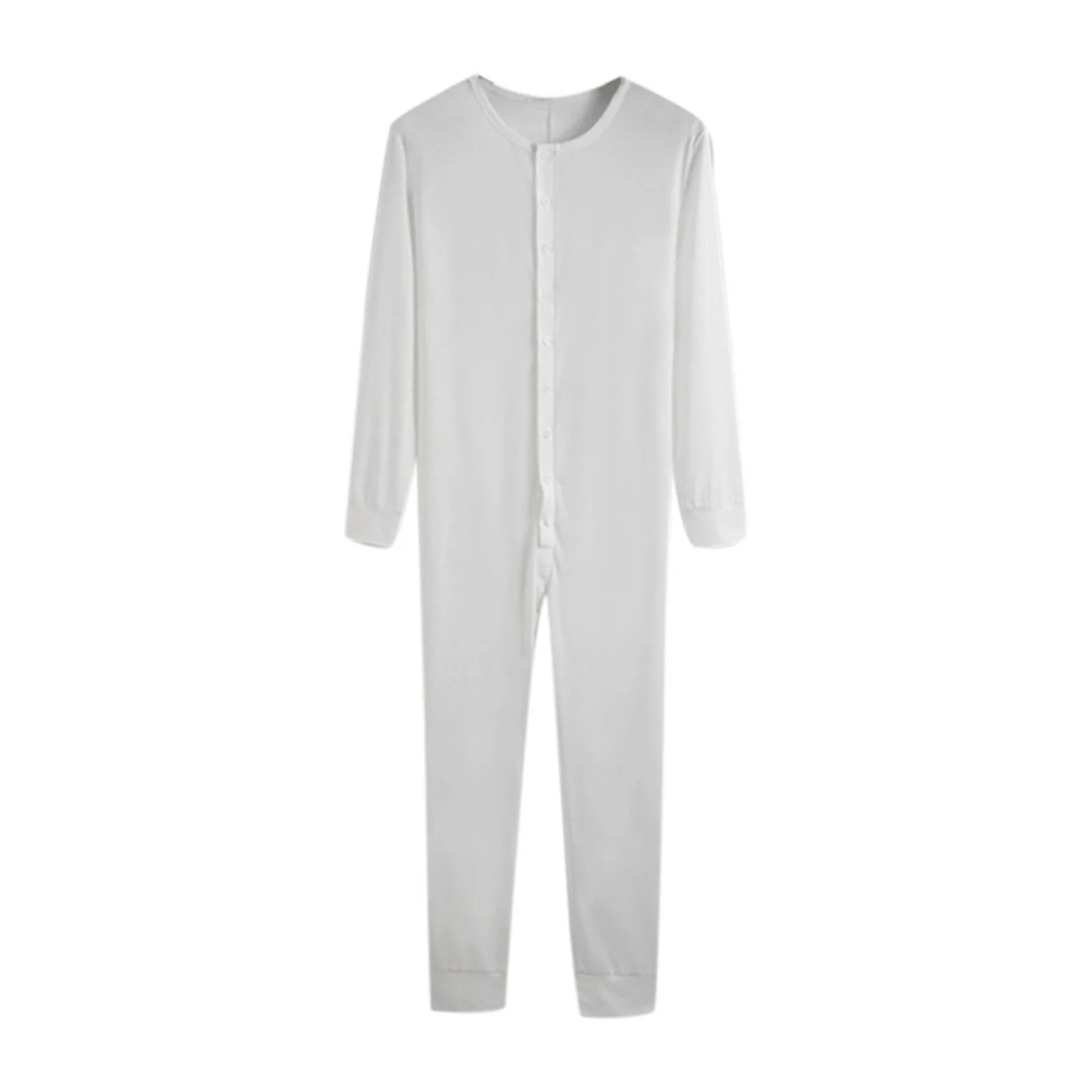 New Pajamas Jumpsuits Men 2024 Home Wear Solid Long-sleeved Comfortable Rompers Tight-fitting Casual Pajamas Sexy Pajamas Male