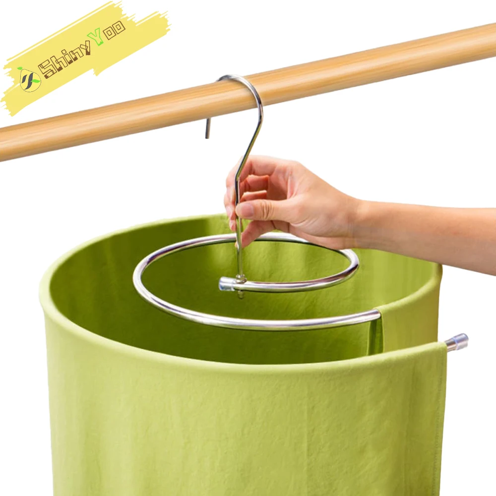 

Spiral Drying Rack for Quilts & Blankets Stainless Steel Blanket Hanger Special Hooks for Drying Clothes and Bedding