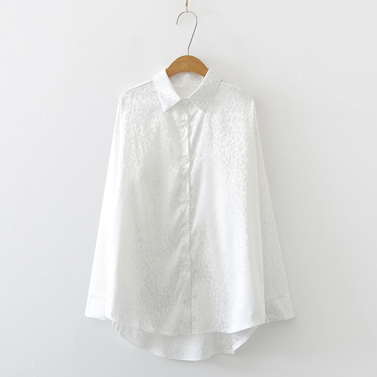 Faionable Casual Women's Jacquard Blouses Ele irt Sle Ladies' Top Other Material 00%