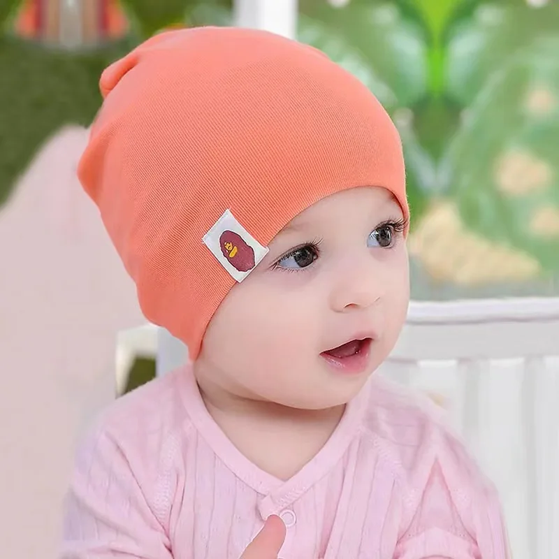 Fashion Casual Cute 0-6Months Newborn Boy Girl Hats 100%Cotton Soft Infant Caps Baby Accessories ﻿