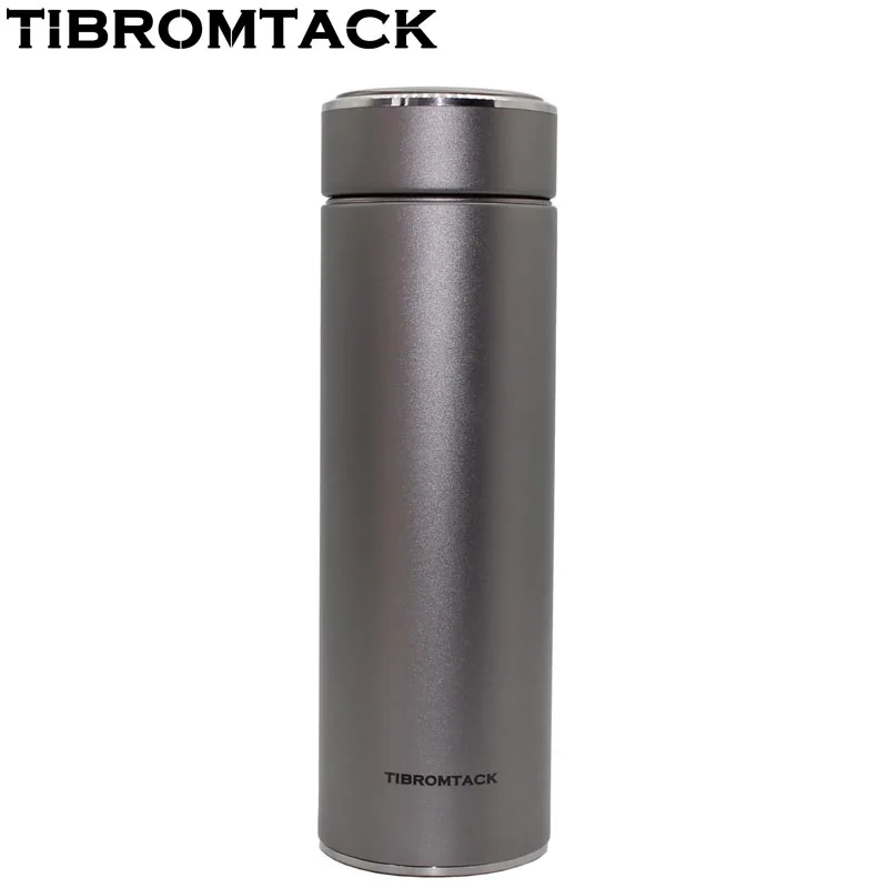 

Insulated Titanium Water Bottle, Double Wall Vacuum Bottle, Lightweight, Leak-Proof, Business Thermos, 320ml, 10.8 floz