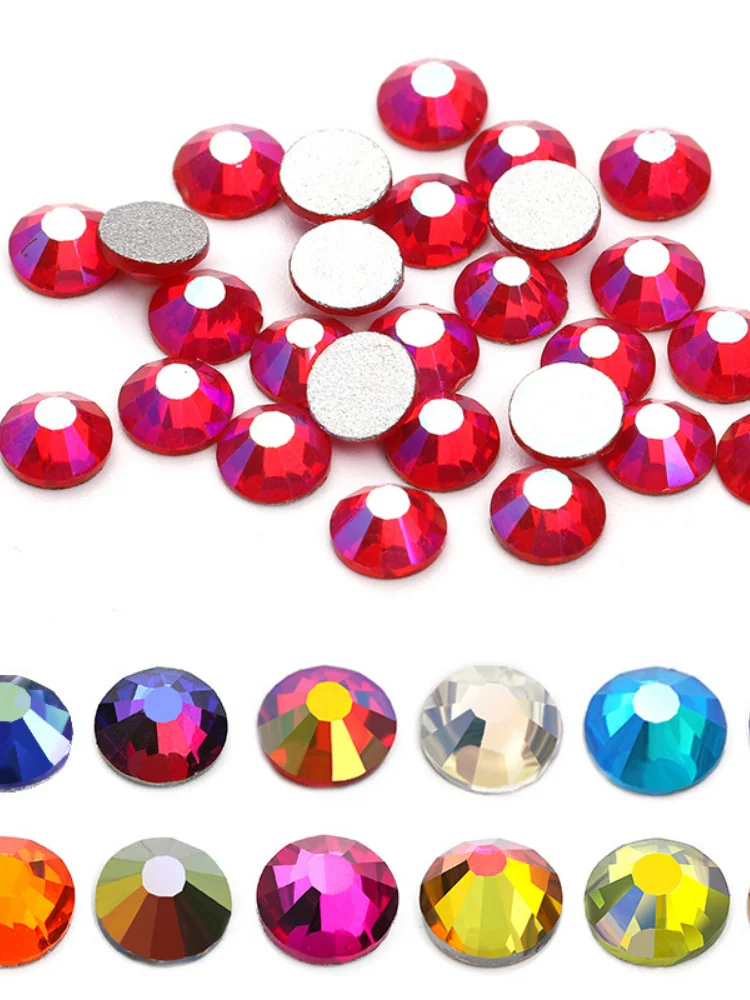 SS3-SS30 Multi-color Crystal AB Non HotFix FlatBack Rhinestones Starss Decorations DIY Glitter Stones 5D Nail Art Accessories