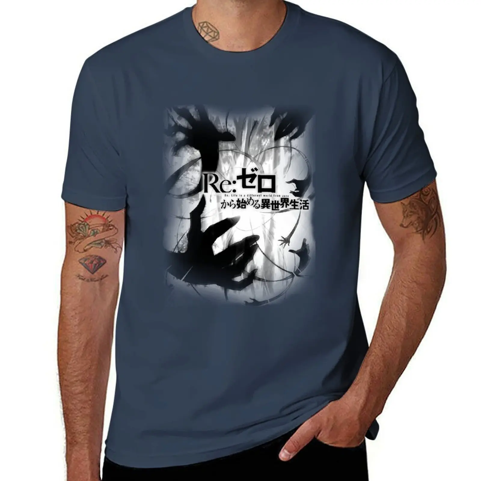

Re: Zero - Stamping 2 T-Shirt Casual Light Summer Short Sleeve Top
