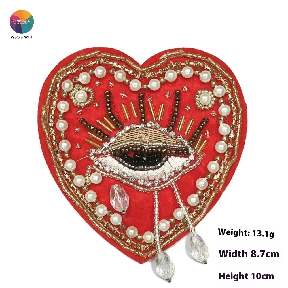 Spot Cross-border Special for Handmade Beads, Crystal Love Cloth Stickers, Clothing, Shoes and Hats, Holes, Eye Patches, DIY.