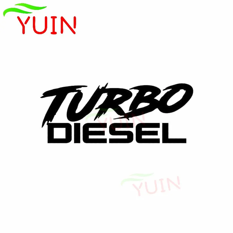 YUIN Personality TURBO DIESEL Funny Boosted Car Sticker Fashion PVC Bumper Decoration Accessories Waterproof Sunscreen Decal