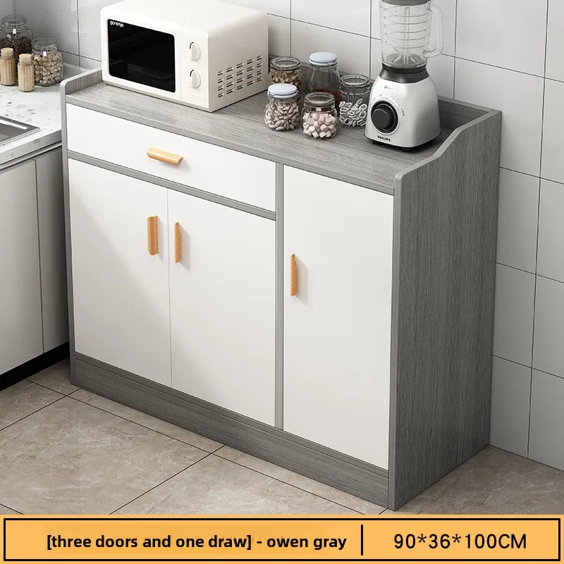 

Household living room wall storage integrated dining side cabinet simple multi-functional kitchen office storage tea cabinet