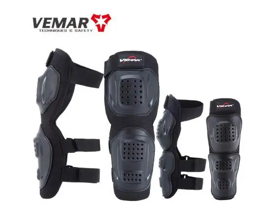 

Vemar Motocross Knee Elbow Pad Protector MTB Bike Riding Slider Guards Pads Protection Motorcycle Black Equipment For Men Gift