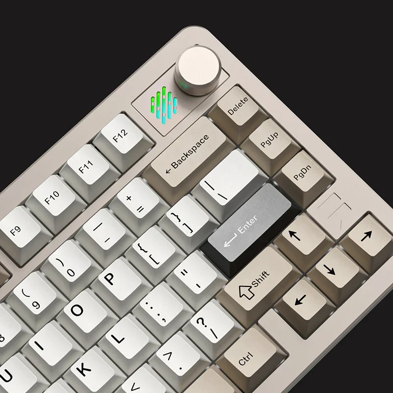 Imagem -05 - Furycube-kit Teclado de Alumínio Personalizado F75 Três-mode Rainbow 75 Rgb Pbt Junta Windows Mac Desktop