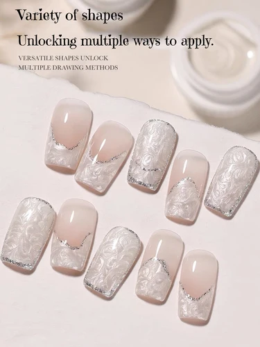 Imagen 2 del producto MIANEL 12ml 1-12 Uds uñas de otoño Aurora hilo de perlas esmalte de uñas de Gel brillo sirena esmalte de uñas uñas de invierno uñas blancas
