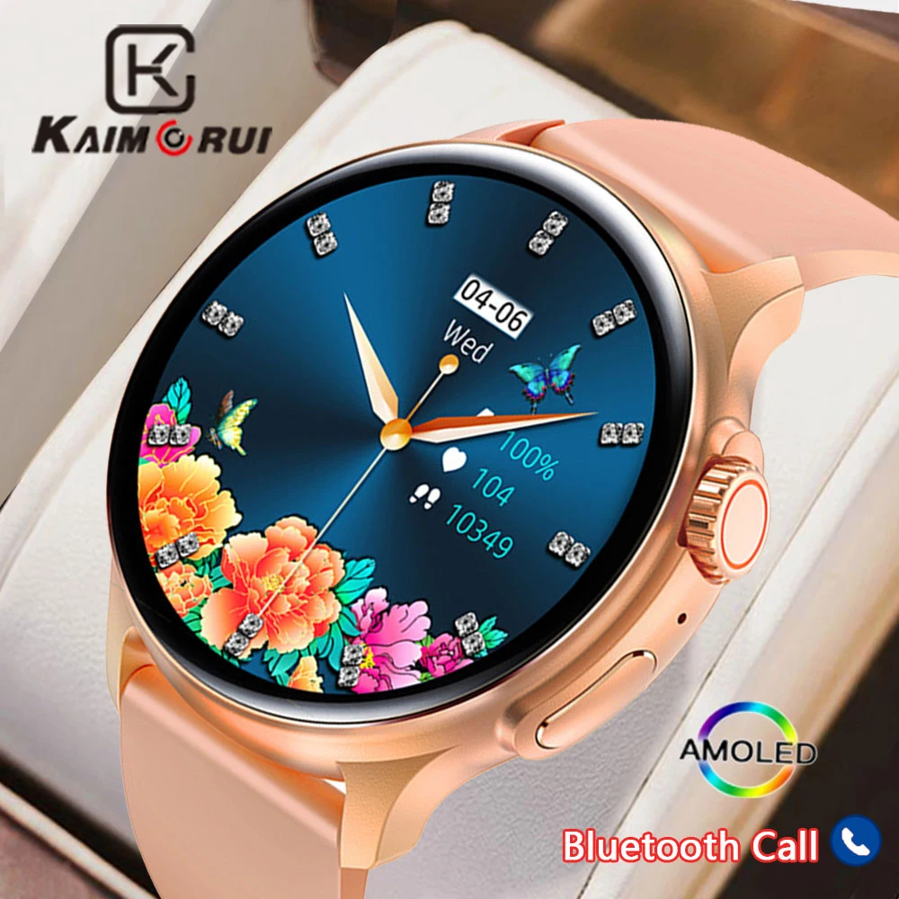 

KAIMORUI AMOLED Smart Watch Bluetooth Call 1.43 Inch Screen Heart Rate monitoring Sports Fitness Bracelet Men Smartwatch Women