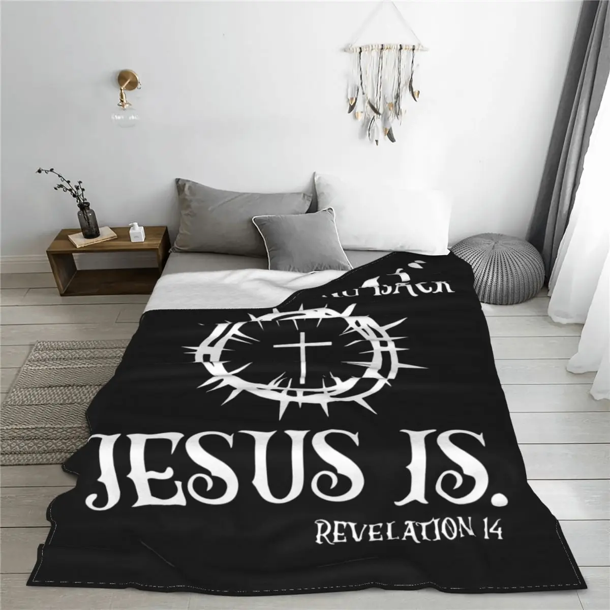 Normal Isn't Coming Back Jesus Christian Knitted Blankets Fleece Super Soft Throw Blankets for Home Couch Bed Rug