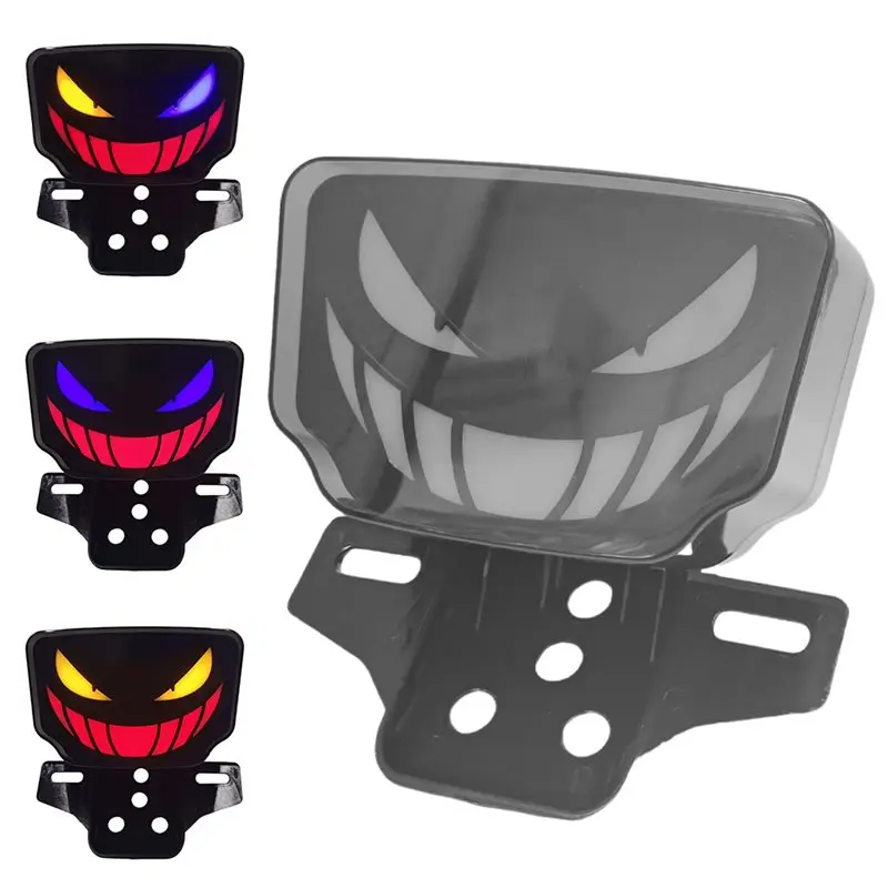 Brake Rear LED Tail Light Lamp Integration For Motorcycle Devil Eye Design With Dynamic Flash For Honda TMX155 CG125