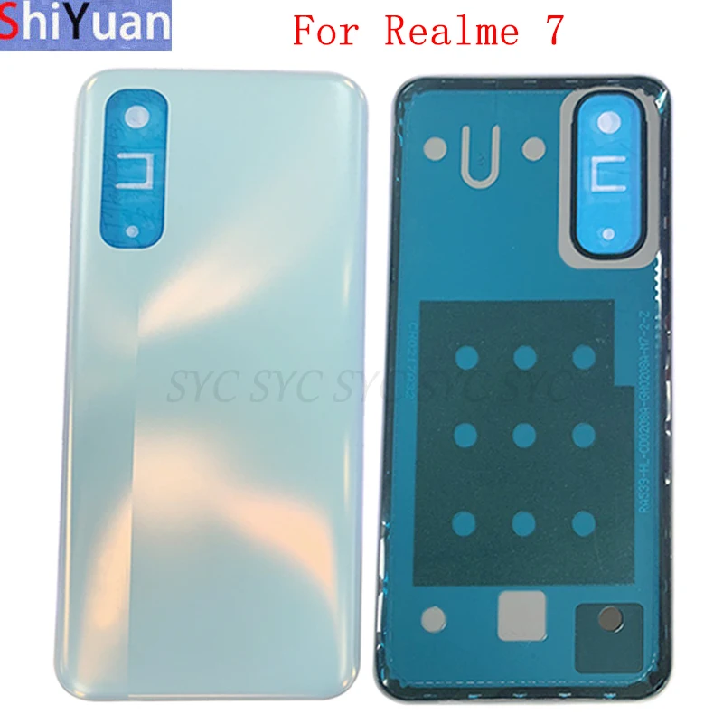 

Back Battery Cover Rear Door Panel Housing Case For Realme 7 Battery Cover with Logo Replacement Parts