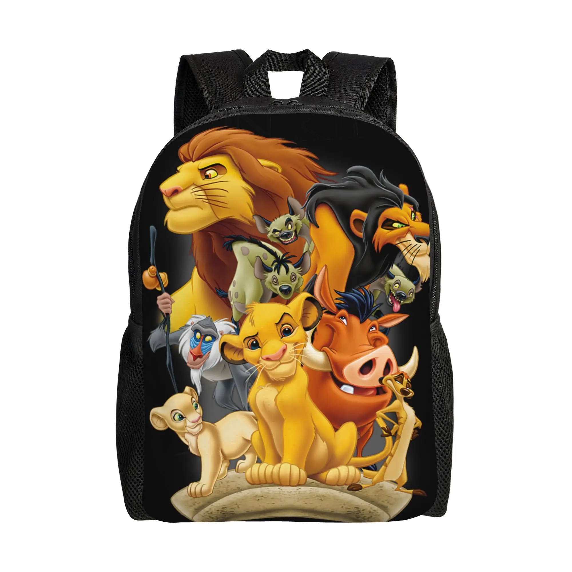 1 pieza de mochila escolar Simba, el Rey León, Savannah Pride Vibe Mochila: el nuevo semestre ya ha comenzado