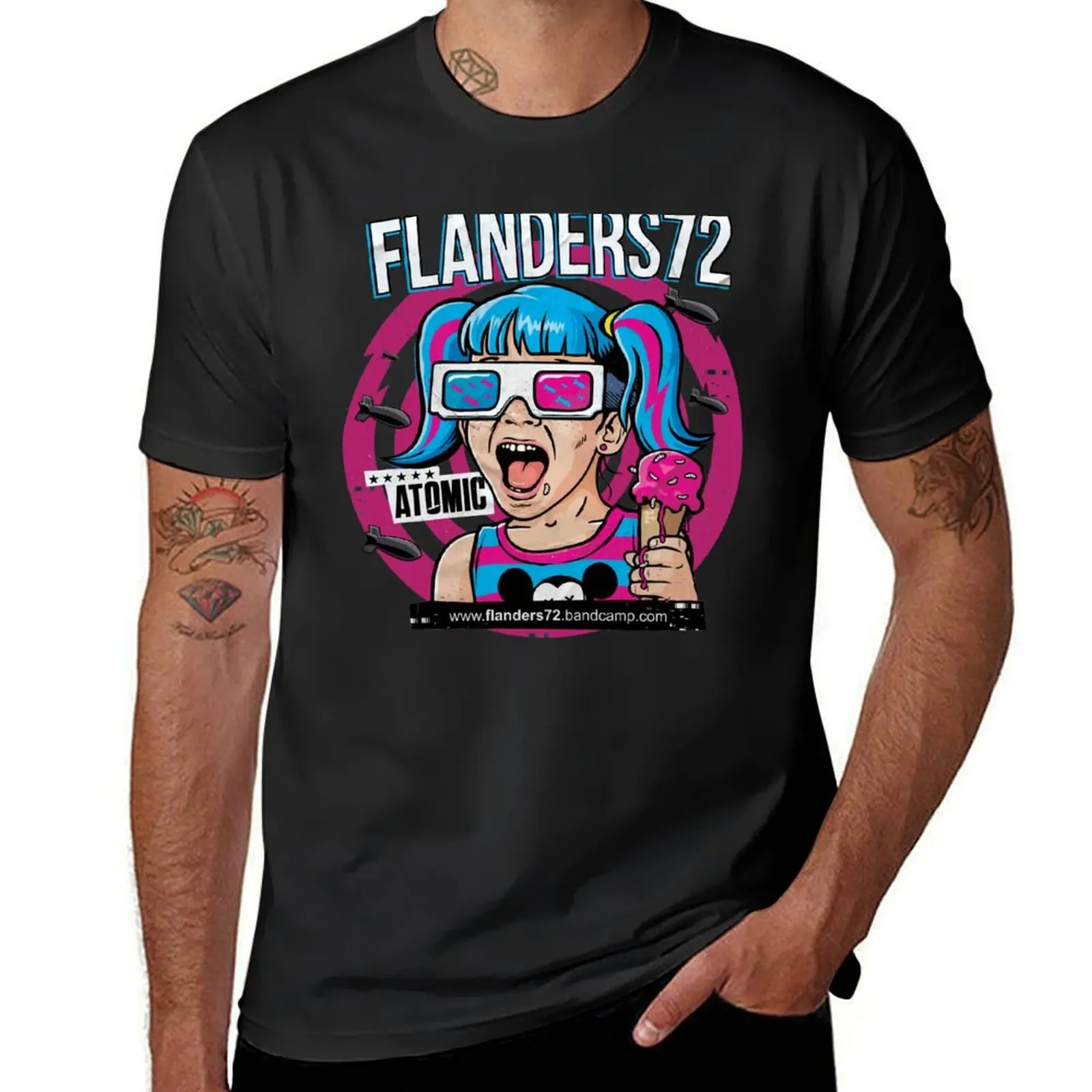 Flanders 72 - Atomic T-Shirt plus size tops quick drying plus sizes shirts graphic tees men workout shirt