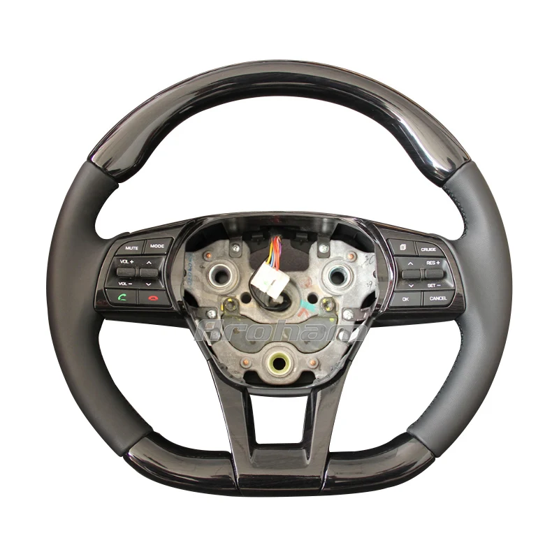 Carbon Fiber Steering Wheel D shape Customized Sport Racing For Hyundai Sonata 9 2015 2016 2017 2018 2019 2020