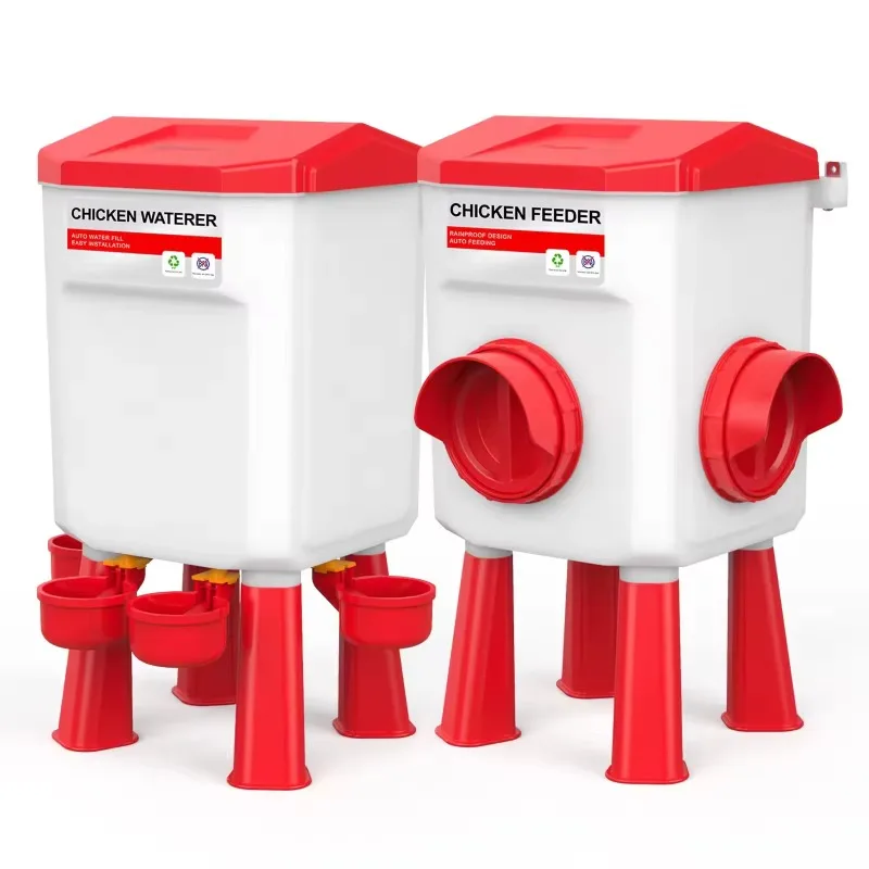 

Hot Sale Customizable Automatic Chicken, Duck, Goose Feeders and Drinks Chicken Farm Suspension Gravity System