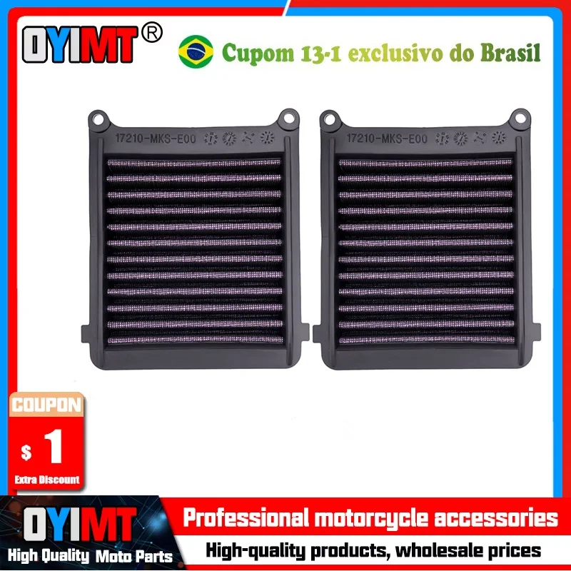 Limpador de filtro de ar para motocicleta, para nt1100 dm d dp dr ds dct crf1100l como áfrica twin d2l d2m d2n d2p d2r hfa1935 17210-mks-e00