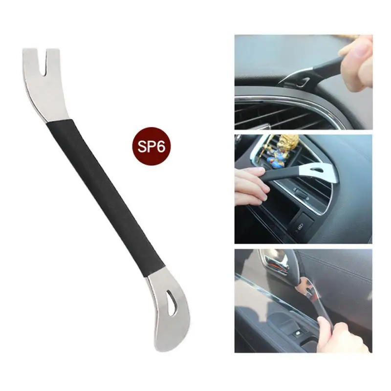 

Car Audio Door Disassembly Metal Steel Pry Board Rocker Navigation Instrument Interior Trim Pry Board Buckle Screwdriver Tool