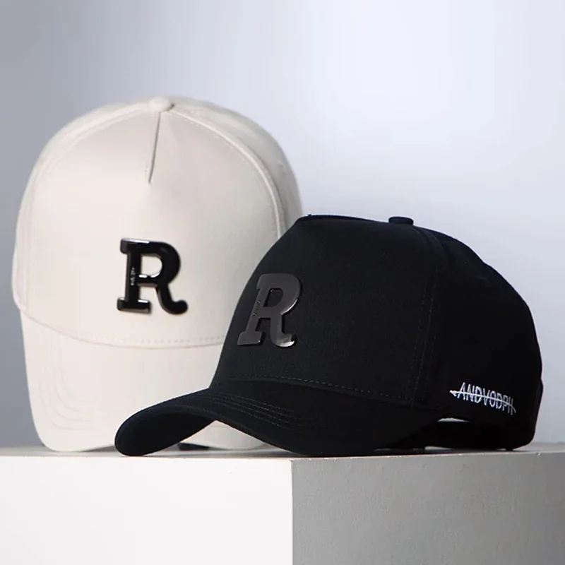 High Top American Sports Baseball Cap for Men and Women Large Head Circumference and Wide Brim Hard Top Duckbill