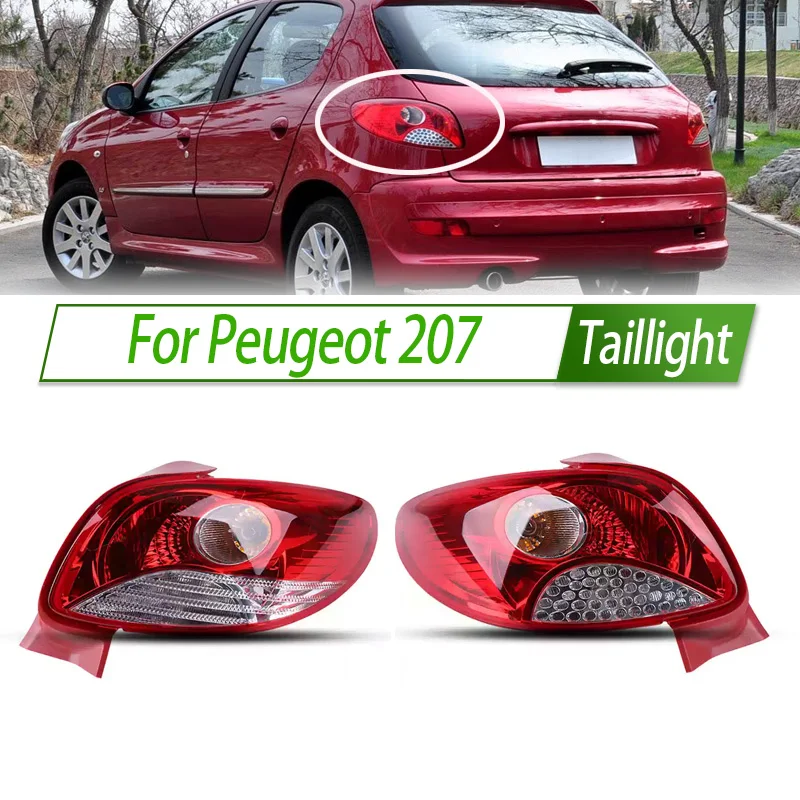 

Для Peugeot 207 седан хэтчбек автомобильный задний фонарь в сборе, задний фонарь в стиле OEM с указателем поворота, замена прямой посадки