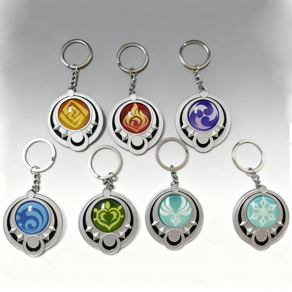Genshin Impact Luminous Visions Pendant Cosplay Anime Nod Krai Ineffa Eye Of God Natlan Pryo Fontaine Hydro Cryo For Bag Gifts