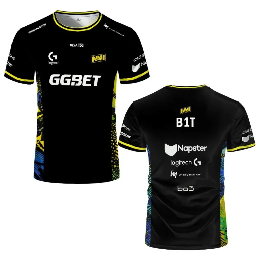 NAVI Esports Club 26 Jerseys CS2 Major Game Breathable Quick-Drying T shirts Customizable Men's Women Short-Sleeve Tee Fan Gift