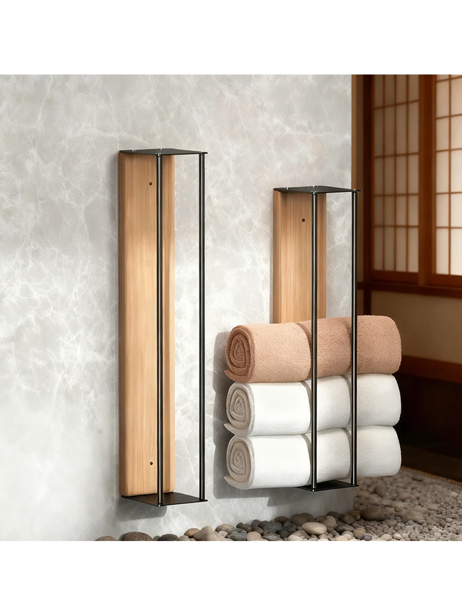 Bathroom Towel Rack for Rolled Towels Wall Mounted Towel Storage Rack for Bathroom Organization Stainless Steel Towel Storage