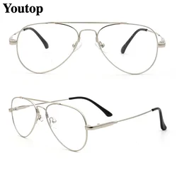 Men Aviation Glasses Frames Prescription Women Memory Metal Eyeglasses Frames Pilot Fashion Retro Flexible Gold Optical Eyewear