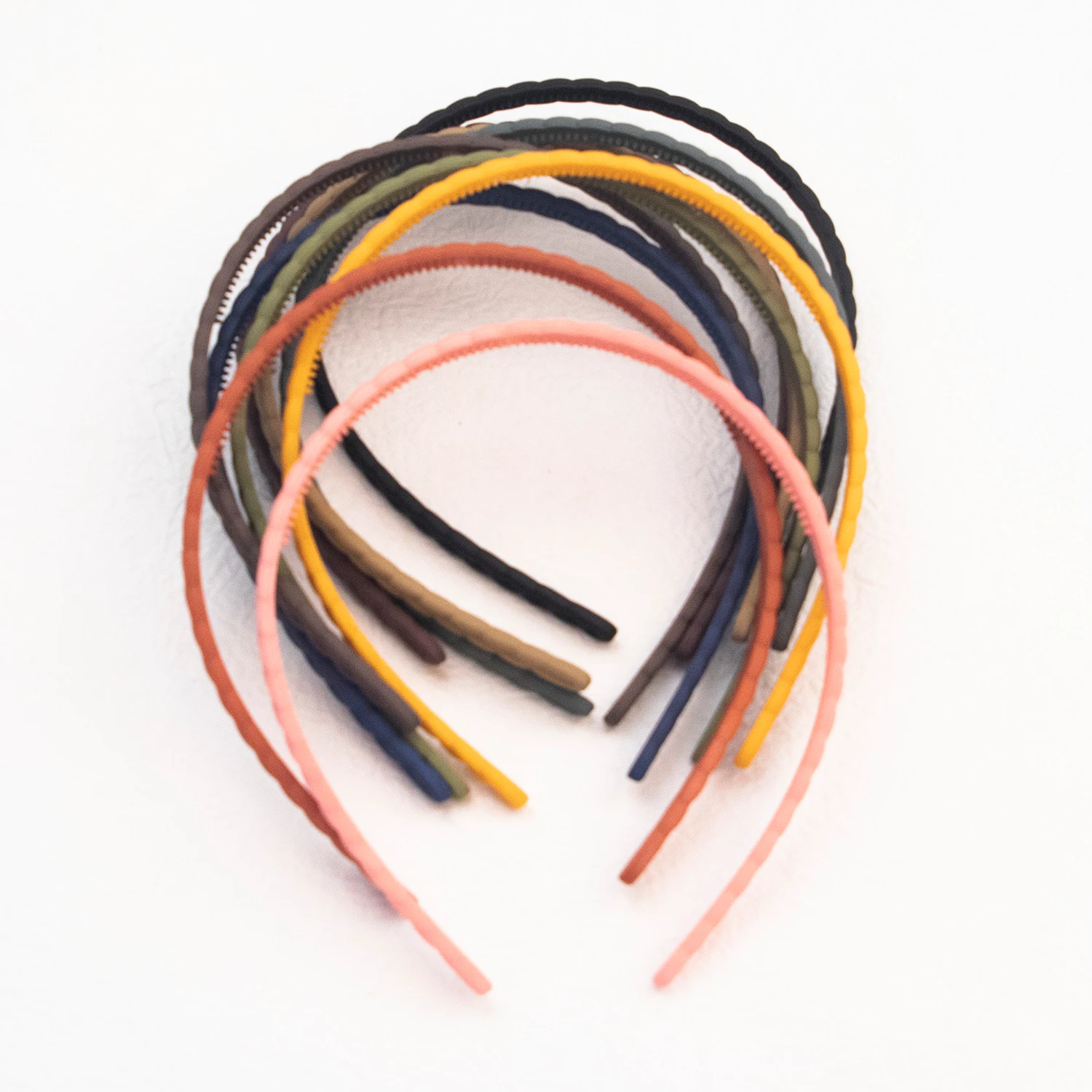 5PCS/10PCS Matte Hairband Women Plastic Solid Color Thin Edge Toothed Non-slip Hair Hoop Headbands Girls Hair Accessories