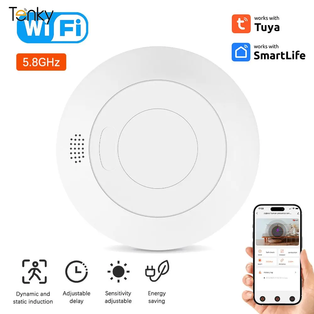 

Easy Installation Human Presence Detector Energy Saving Smart Life Highly Sensitive Detection Reliable Performance Mmwave