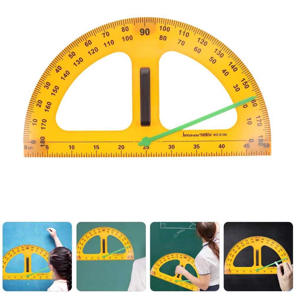 Protractor Whiteboard Ruler Measuring Circle Rulers Convenient Teacher 180 Degree Math Angle Tool Work