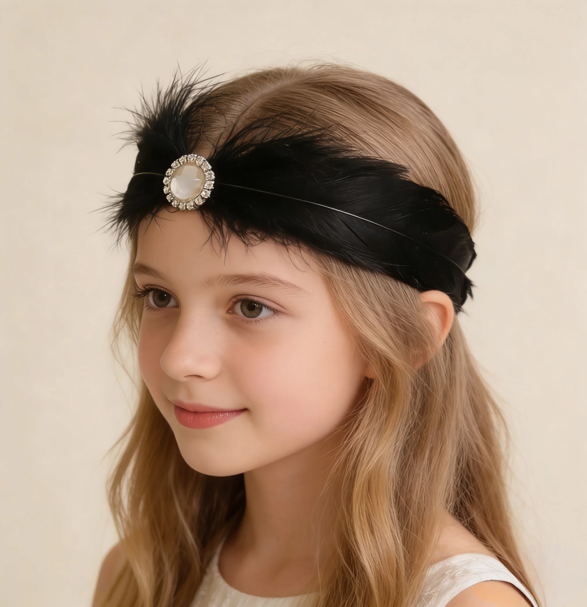 

Black White Crysatl Swan head piece swan lake head dress swan tiara for adult and children Feather Swan Headwear Ballet