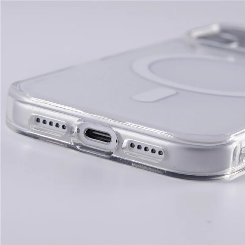 Clear Transparent Magnetic Phone Case, Supports Wireless Charging, Slim Protective Cover for iPhone 17 17 Pro 17 Pro Max