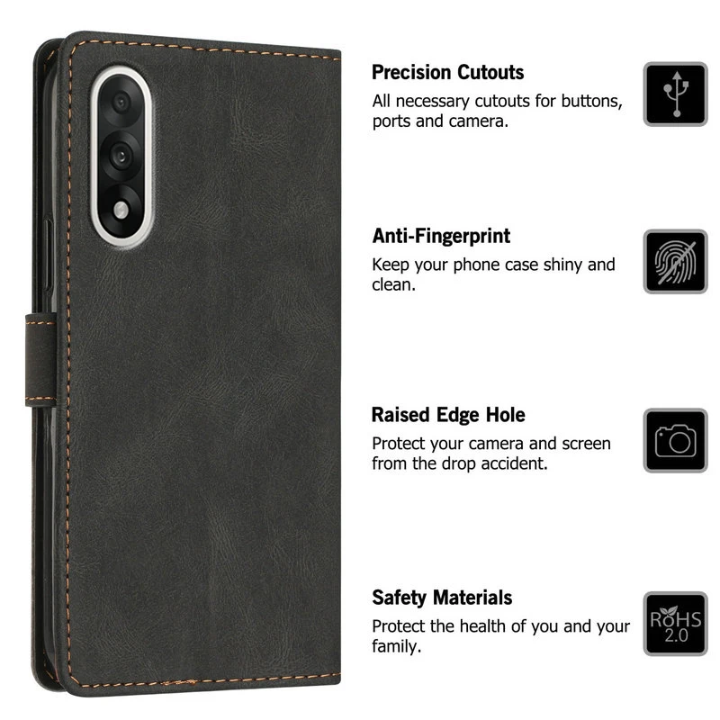 For ONEPLUS NORD5 5G 2025 Flip Case Leather Wallet Texture Book Shell Oneplus Nord 5 Case One Plus Nord CE 5 Phone Cover Fundas