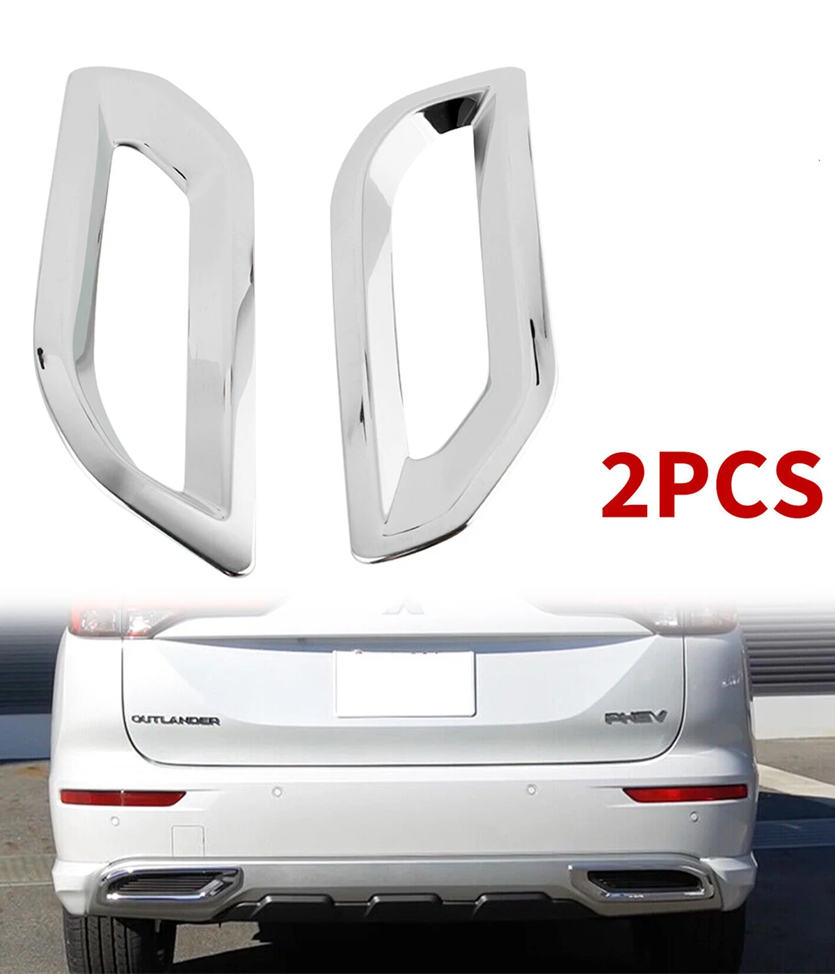 Rear Foglight Cover Protector Guard Stickers Car Accessories For Mitsubishi Outlander 2023 2024 Auto Parts Interior Trim