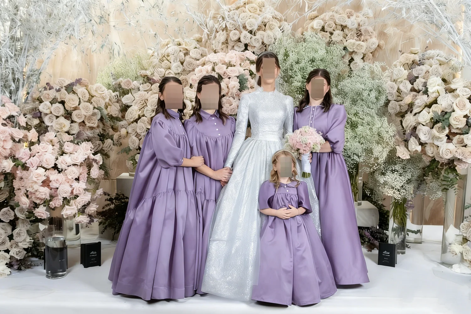 Robe de demoiselle d'honneur ivoire, robe à fleurs pour mariage, en Satin, taille haute, pour fête d'anniversaire pour enfants, robe de bal de première communion personnalisée