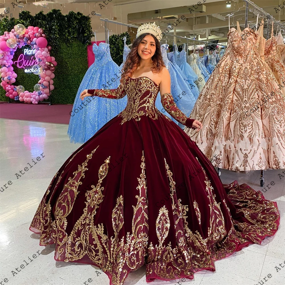 sweet 15 dresses red and gold Elizabeth K GL1912 quinceanera dresses | ball gown