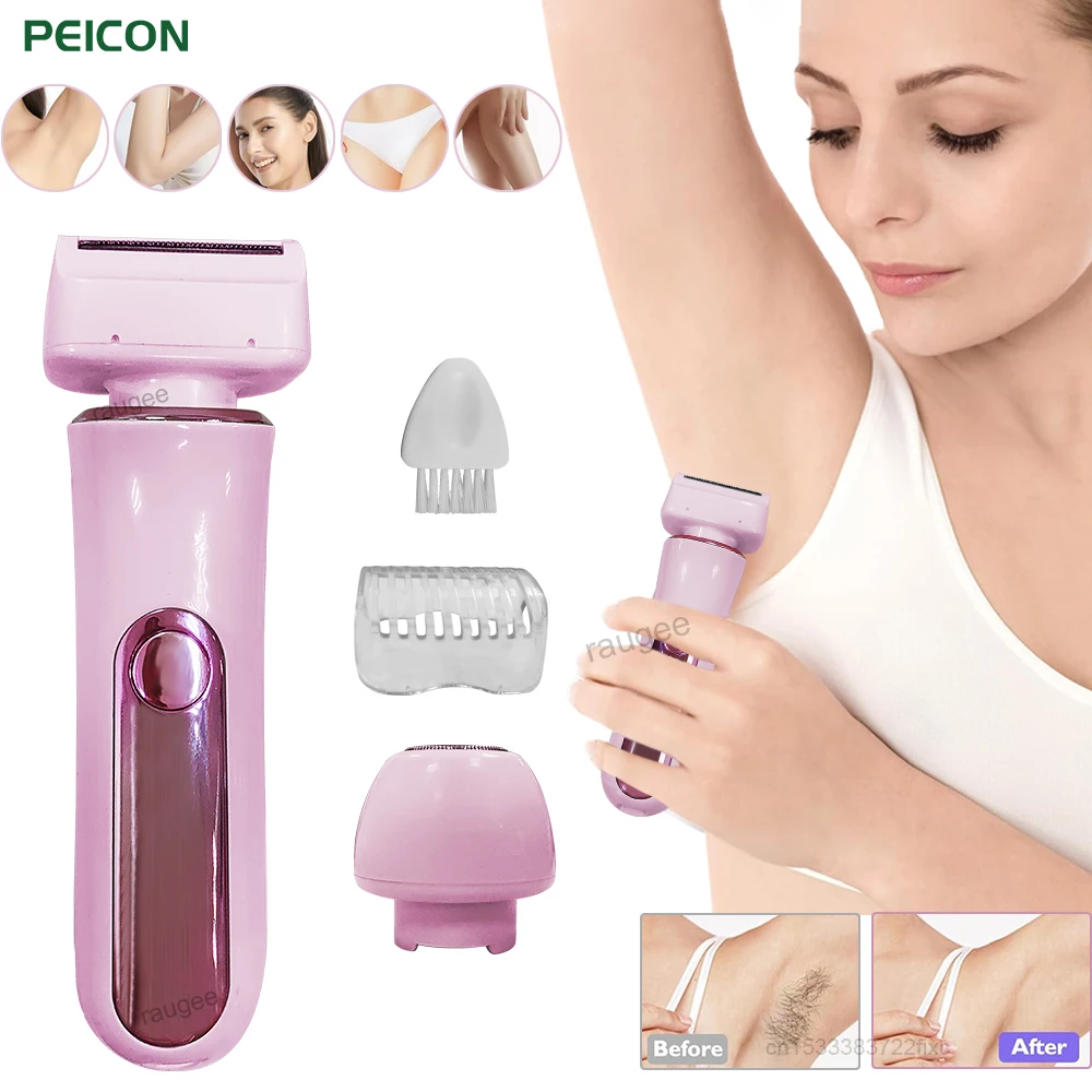 

Electric Shaver for Women Epilator Portable Ladies Bikini Trimmer Face Beard Hair Remover for Body Leg Armpit Electric Razor